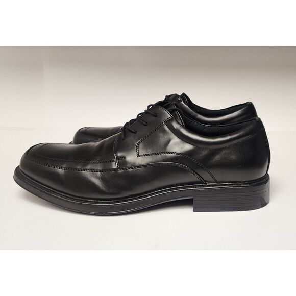 Dexflex Comfort Memory Foam Mens Leather Oxford Black Dress Shoes Size 14 main image 5